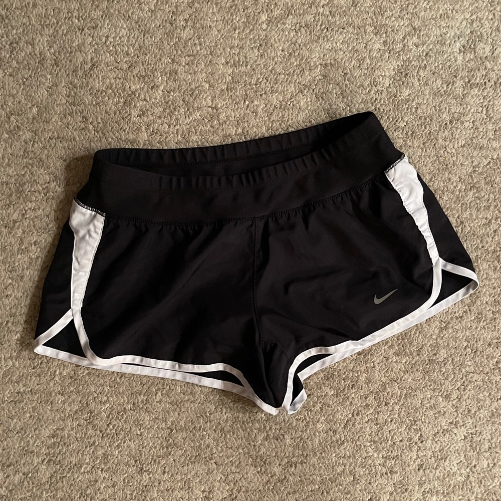 Nike Dri-Fit Black Running Shorts w/ Spandex